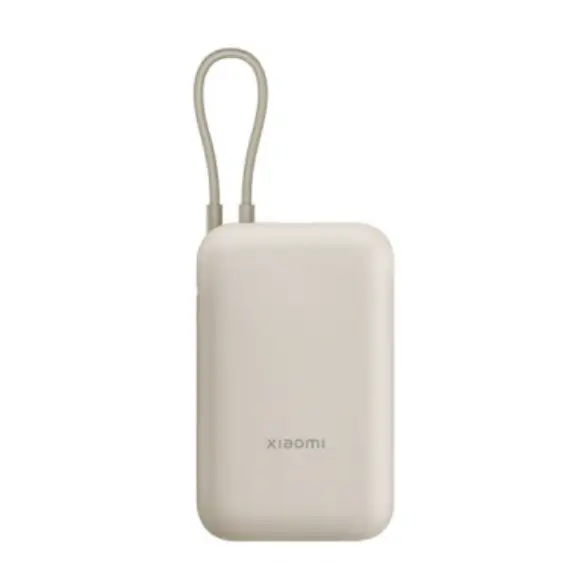 პორტატული დამტენი Xiaomi Power Bank 10000mAh (Integrated Cable) Tan GL , 2 image - Primestore.ge