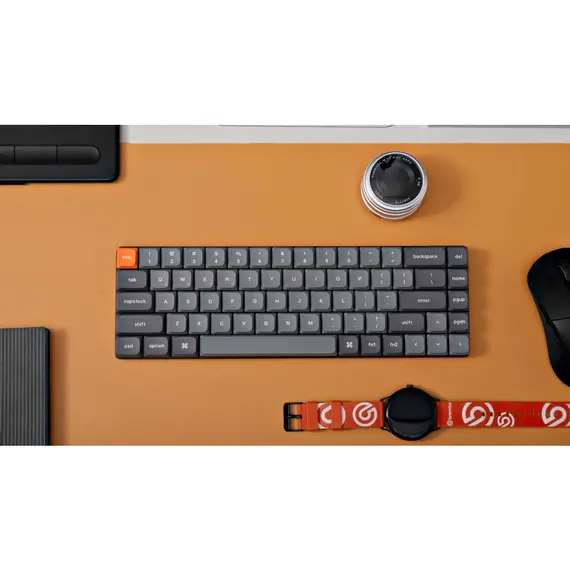 კლავიატურა Keychron K7 Max 84 keys, Gateron Brown, WL/BT/USB-A, RGB, black , 4 image - Primestore.ge