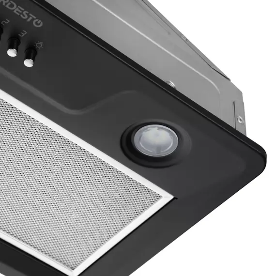 გამწოვი Ardesto Hood integrated, 52cm, 700m3h, metal, 2х1W LED, button," black , 4 image - Primestore.ge