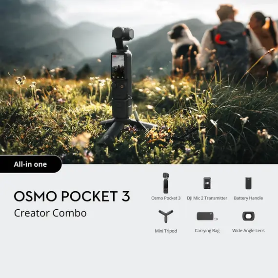 კამერა DJI Pocket 3 Creator Combo , 6 image - Primestore.ge