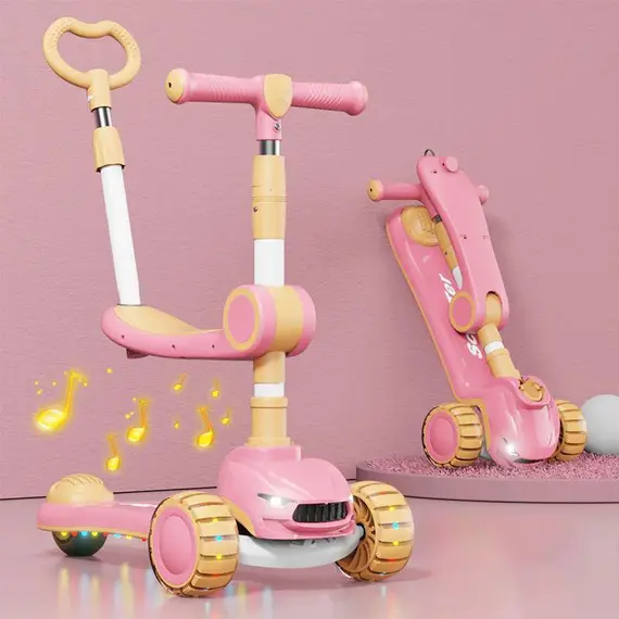 საბავშვო სკუტერი დასაჯდომით 758-1-P , 3 image - Primestore.ge