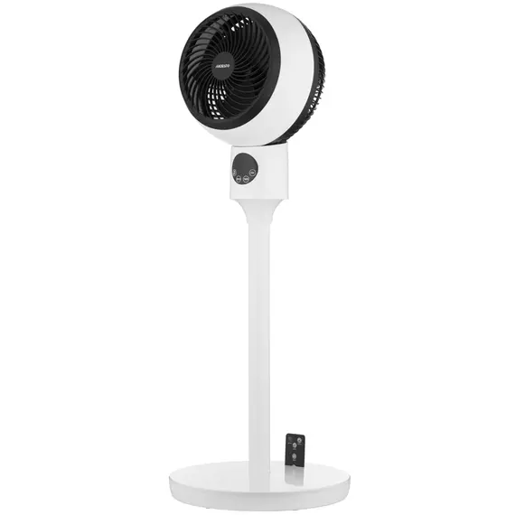 ვენტილატორი ARDESTO Floor fan, 50Вт, remote control, display, black and white - Primestore.ge