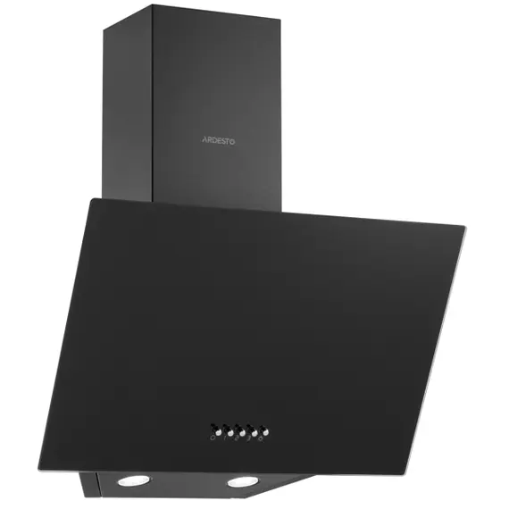 გამწოვი Ardesto Hood Inclined hood, 50cm, 450m3h, glass, 2х1W LED, button, black  - Primestore.ge