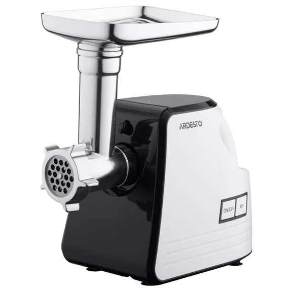 ხორცსაკეპი მანქანა Ardesto Meat grinder, 2300W, prod.-2.2kg/min, 4 cutting plates+for sausag.plates, tomato juicer, plastik, white-black , 3 image - Primestore.ge