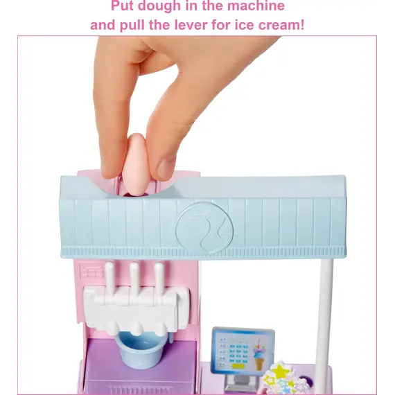 ბარბის თოჯინა MATTEL Barbie Ice Cream Shopkeeper Playset - Primestore.ge