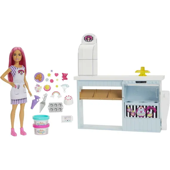 სათამაშო კომპლექტი MATTEL Barbie Bakery Playset - Refreshed  - Primestore.ge