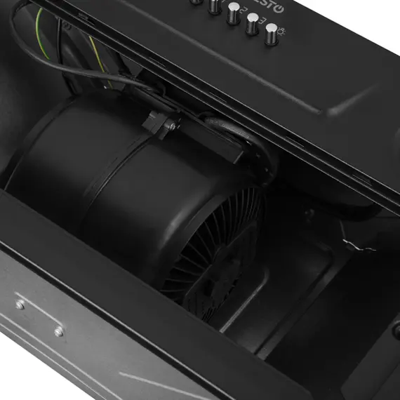 გამწოვი Ardesto Hood integrated, 52cm, 700m3h, metal, 2х1W LED, button," black , 3 image - Primestore.ge