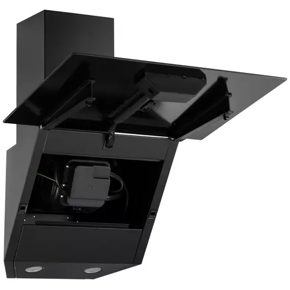 გამწოვი Ardesto Hood Inclined hood, 50cm, 450m3h, glass, 2х1W LED, button, black , 6 image - Primestore.ge