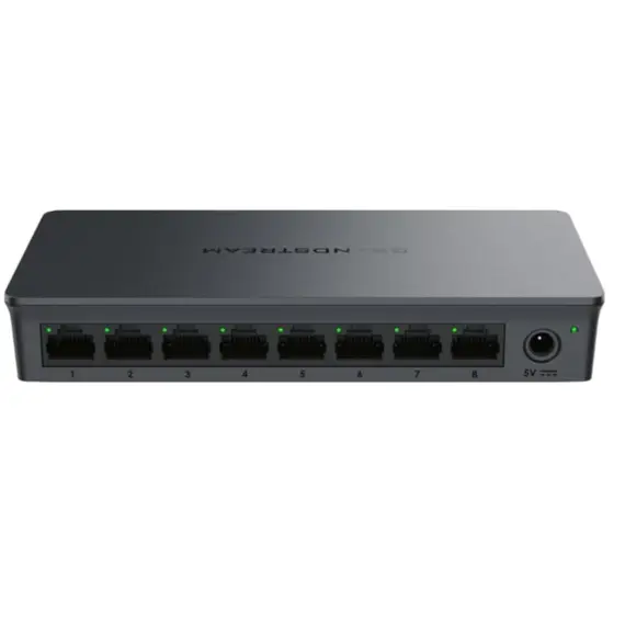 სვიჩი Grandstream GWN7701, Unmanaged Network Switches, 8-ports Gigabit Ethernet, Desktop, wall-mount - Primestore.ge