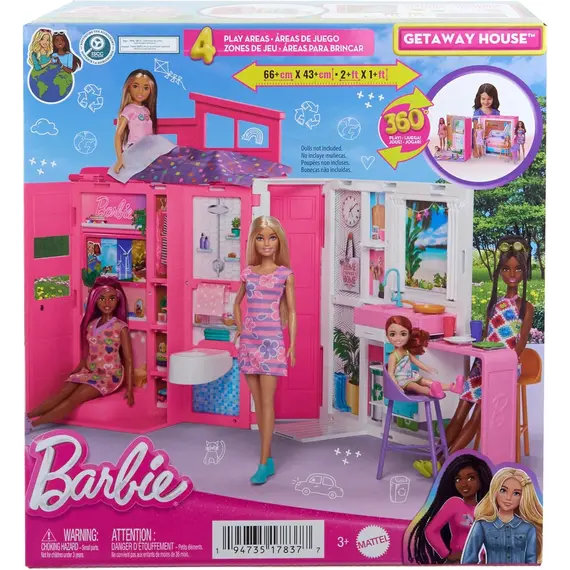 სათამაშო კომპლექტი MATTEL Barbie House , 2 image - Primestore.ge