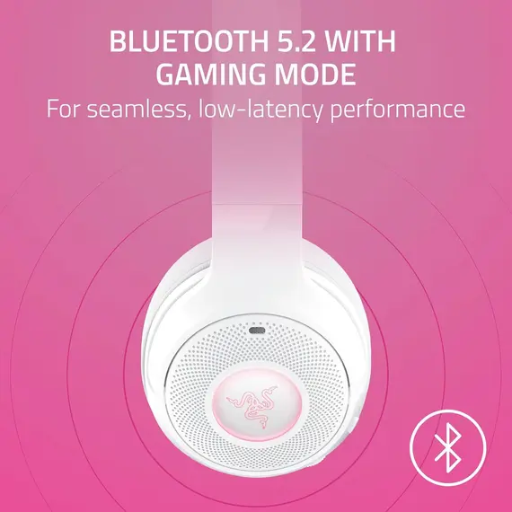 ყურსასმენი Razer Headset Kraken Kitty V2, BT, white , 2 image - Primestore.ge