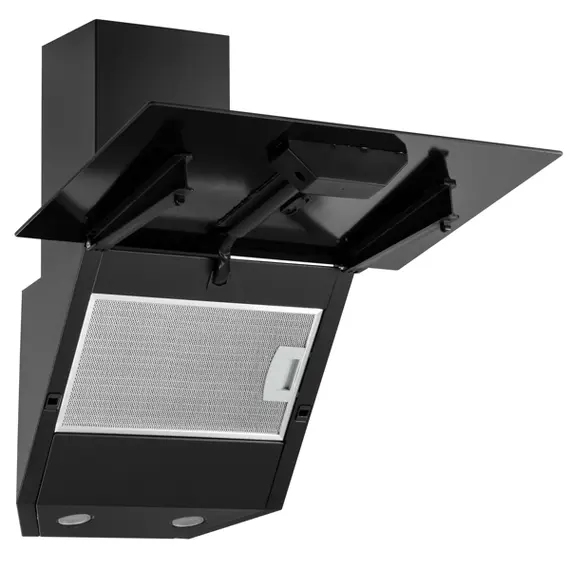გამწოვი Ardesto Hood Inclined hood, 50cm, 450m3h, glass, 2х1W LED, button, black , 5 image - Primestore.ge