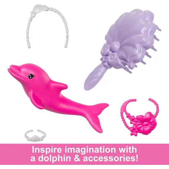 ბარბის თოჯინა MATTEL Barbie Dreamtopia New Feature Mermaid - Malibu , 5 image - Primestore.ge