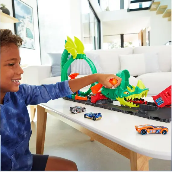 სათამაშო კომპლექტი Mattel HW City Dragon Drive Firefight , 4 image - Primestore.ge