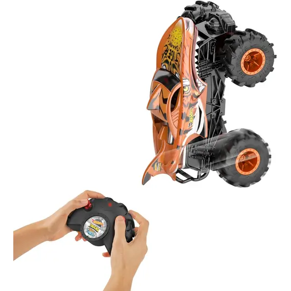 სათამაშო მანქანა Mattel Hot Wheels Monster Trucks 1:24 Tiger SharkTM RC Vehicle - Primestore.ge