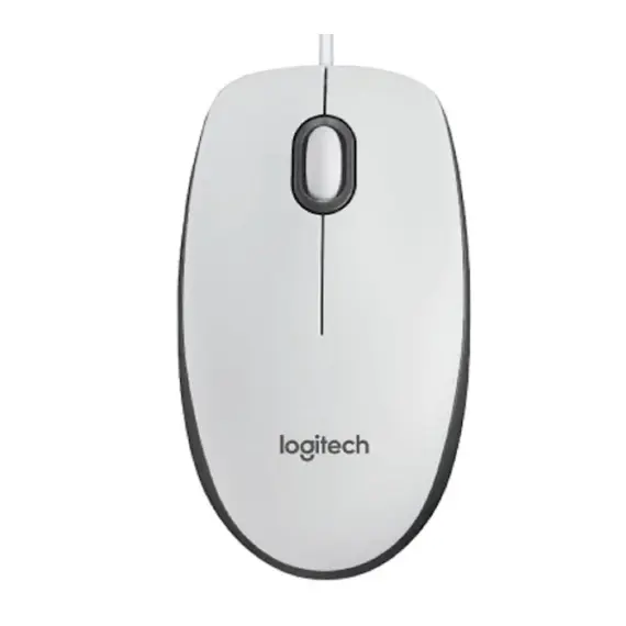 მაუსი LOGITECH M100 Corded Mouse-WHITE  - Primestore.ge