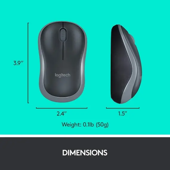 კლავიატურა და მაუსი LOGITECH MK270 Wireless Combo - BLACK - RUS , 3 image - Primestore.ge