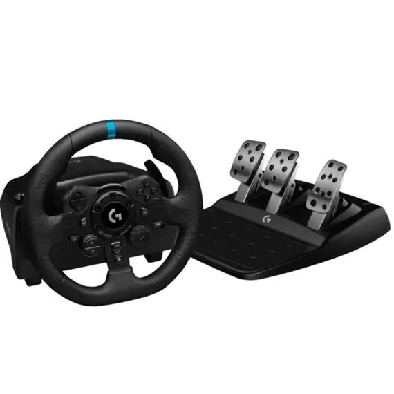 კომპიუტერული საჭე და პედლები LOGITECH G923 Racing Wheel and Pedals - PC/XB - BLACK - USB  - Primestore.ge