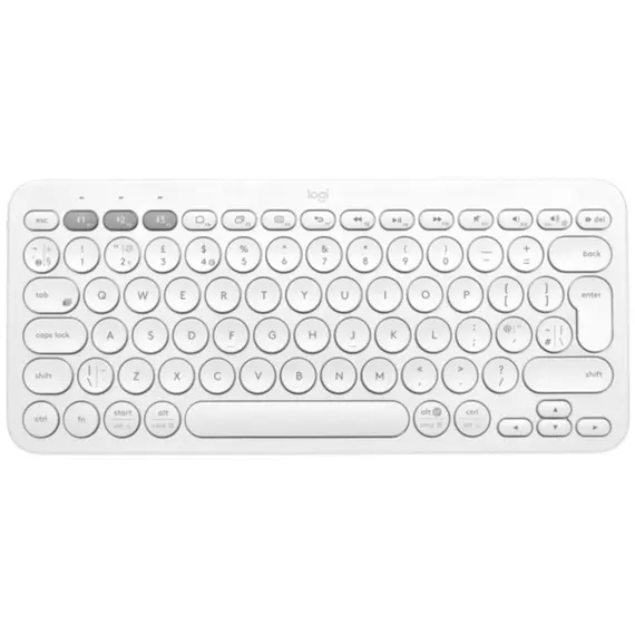 კლავიატურა LOGITECH K380 Multi-Device Bluetooth Keyboard - OFF-WHITE - RUS  - Primestore.ge