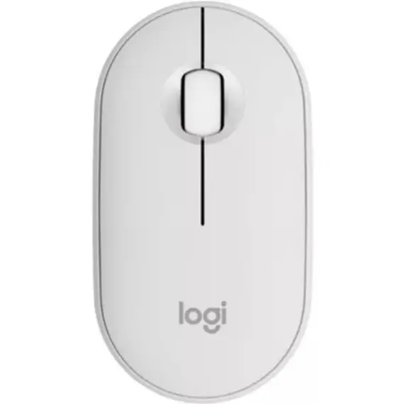 მაუსი LOGITECH Pebble Mouse 2 M350s - TONAL WHITE - BT - EMEA-808 - DONGLELESS  - Primestore.ge