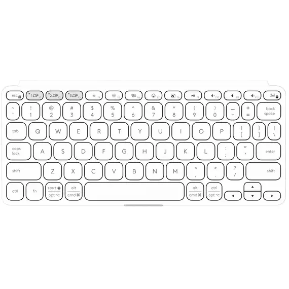 კლავიატურა LOGITECH Keys-To-Go 2 - PALE GREY - US INT'L - BT - INTNL-948 - UNIVERSAL  - Primestore.ge