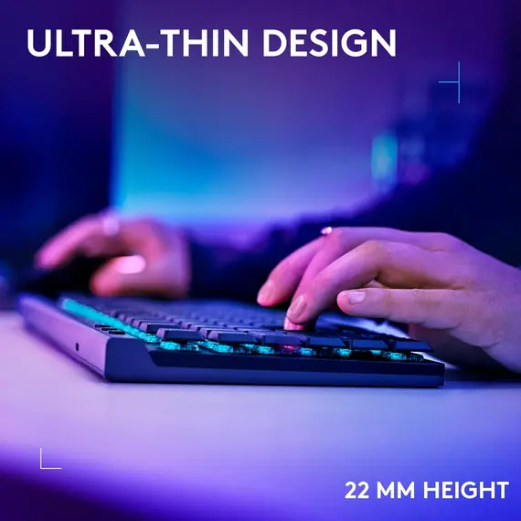 კლავიატურა LOGITECH G515 LIGHTSPEED TKL Gaming Keyboard - BLACK - US INT'L - 2.4GHZ/BT - EMEA28i-935 - TACTILE , 3 image - Primestore.ge