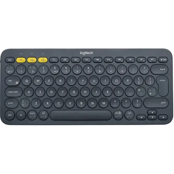 კლავიატურა LOGITECH K380 Multi-Device Bluetooth Keyboard - DARK GREY - RUS  - Primestore.ge