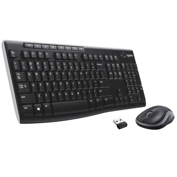 კლავიატურა და მაუსი LOGITECH MK270 Wireless Combo - BLACK - RUS  - Primestore.ge