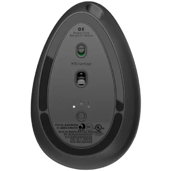 მაუსი LOGITECH MX Vertical Bluetooth Mouse - GRAPHITE , 4 image - Primestore.ge