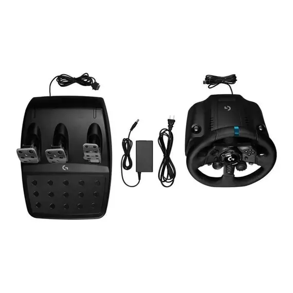კომპიუტერული საჭე და პედლები LOGITECH G923 Racing Wheel and Pedals - PC/PS - BLACK - USB - Primestore.ge