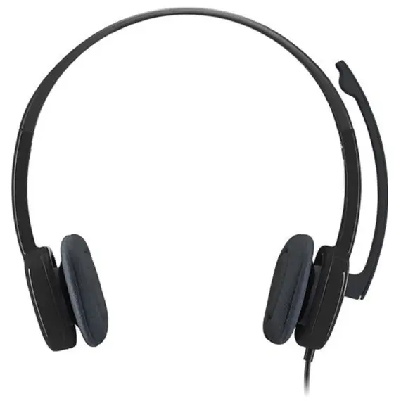ყურსასმენი LOGITECH H151 Corded Stereo Headset - BLACK - 3.5 MM , 2 image - Primestore.ge