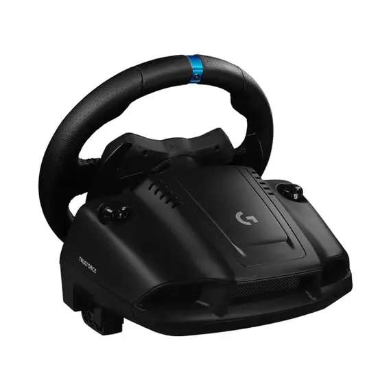 კომპიუტერული საჭე და პედლები LOGITECH G923 Racing Wheel and Pedals - PC/PS - BLACK - USB - Primestore.ge