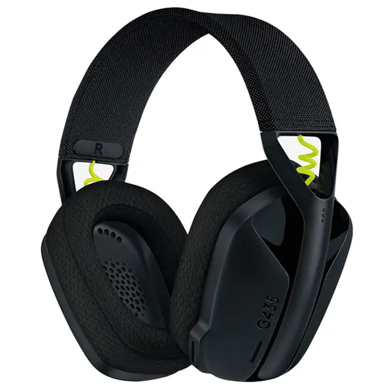 ყურსასმენი LOGITECH G435 LIGHTSPEED Wireless Gaming Headset - BLACK  - Primestore.ge