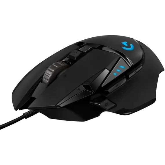 მაუსი LOGITECH G502 Corded Gaming Mouse - HERO - BLACK - USB - EER2  - Primestore.ge