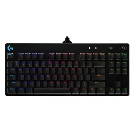 კლავიატურა LOGITECH G PRO TKL Corded Mechanical Gaming Keyboard - BLACK - US INT'L - USB - CLICKY  - Primestore.ge