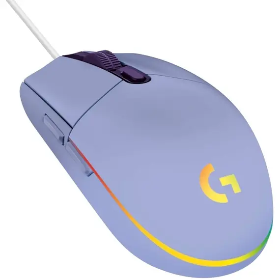 მაუსი LOGITECH G203 LIGHTSYNC Corded Gaming Mouse - LILAC - USB , 3 image - Primestore.ge