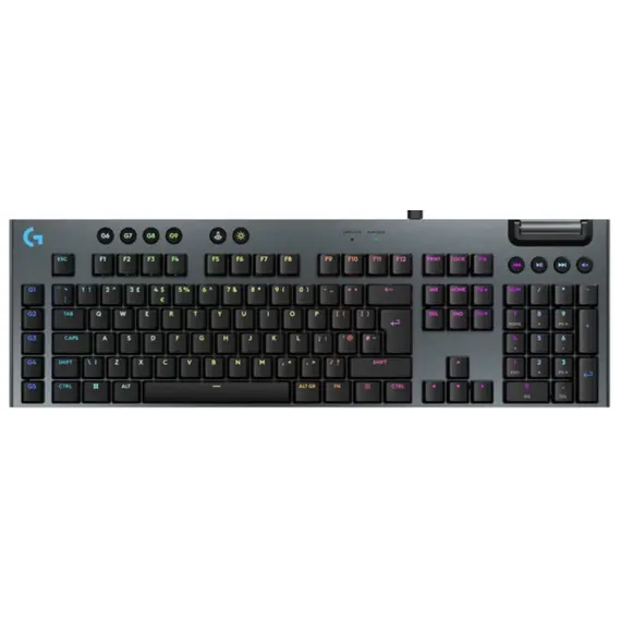 კლავიატურა LOGITECH G915 X Wired Gaming Keyboard - BLACK - US INT'L - USB - N/A - EMEA28i-935 - TACTILE  - Primestore.ge