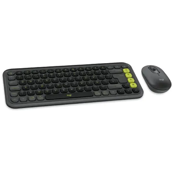 კლავიატურა და მაუსი LOGITECH POP ICON COMBO - GRAPHITE - US INT'L - BT  - INTNL-973 , 2 image - Primestore.ge