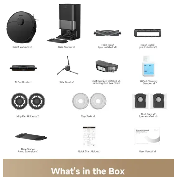 მტვერსასრუტი Dreame Robot Vacuum L40 Ultra AE Black (RLL77SE) , 12 image - Primestore.ge