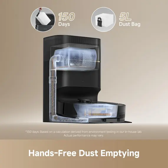 მტვერსასრუტი Dreame Robot Vacuum D20 Pro Plus Black (RLD43SD) , 2 image - Primestore.ge