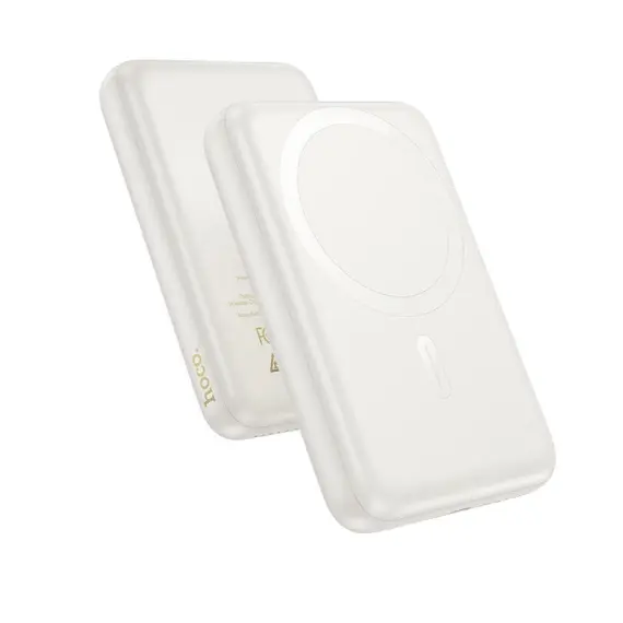 პორტატული დამტენი Hoco J141 Grace PD20W magnetic power bank(10000mAh)  milky white  - Primestore.ge