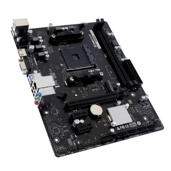 დედა დაფა Biostar AMD A520, Socket AM4, uATX, GbE LAN DDR4 - Primestore.ge