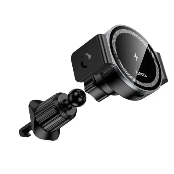 მანქანის დამტენი Hoco HW35 Power electric magnetic wireless fast charging car holder , 2 image - Primestore.ge