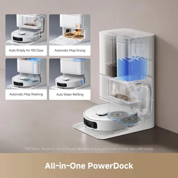 მტვერსასრუტი Dreame Robot Vacuum L40 Ultra CE White (RLD52SE) , 4 image - Primestore.ge