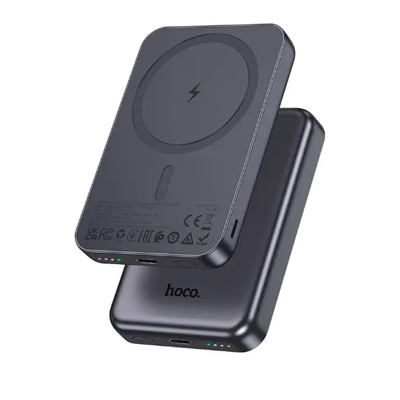 პორტატული დამტენი HocoJ160 Original magnetic power bank(5000mAh) metal grey  - Primestore.ge