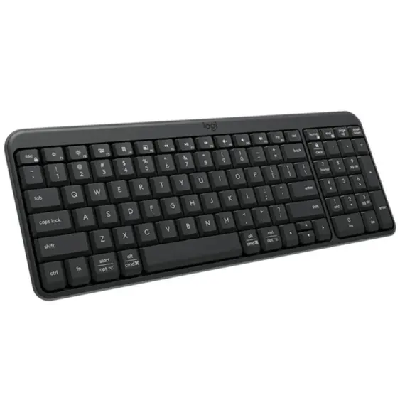 კლავიატურა LOGITECH K250 Compact Bluetooth Wireless Keyboard - GRAPHITE - RUS - 2.4GHZ/BT - INTNL-973 , 2 image - Primestore.ge