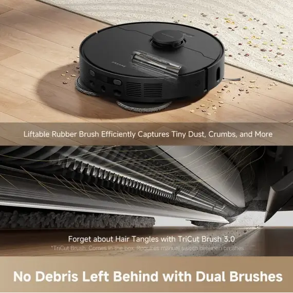 მტვერსასრუტი Dreame Robot Vacuum L40 Ultra AE Black (RLL77SE) , 6 image - Primestore.ge