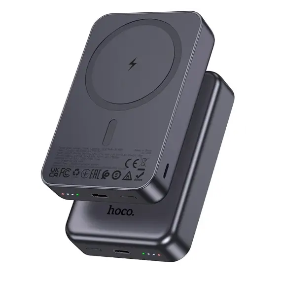პორტატული დამტენი HocoJ160A Original magnetic power bank(10000mAh) metal grey  - Primestore.ge