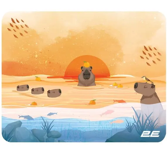 მაუსპადი 2E 2E-PAD-S-CAPY-YELLOW  - Primestore.ge