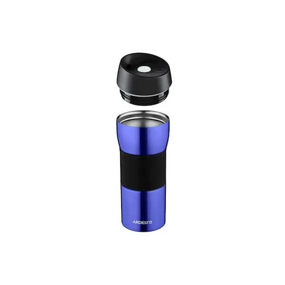 თერმოსი ARDESTO AR2645STB Travel mug Easy travel 450 ml, Silocone, Blue , 2 image - Primestore.ge